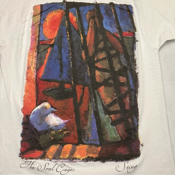 Vintage • 1991 Sting "The Soul Cages" Single Stitch T-Shirt - Picture 2 of 14